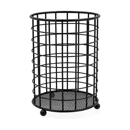 Kitchen Utensils Stand Quid Ebano Metal 12,5 x 12,5 x 16,5 cm-0