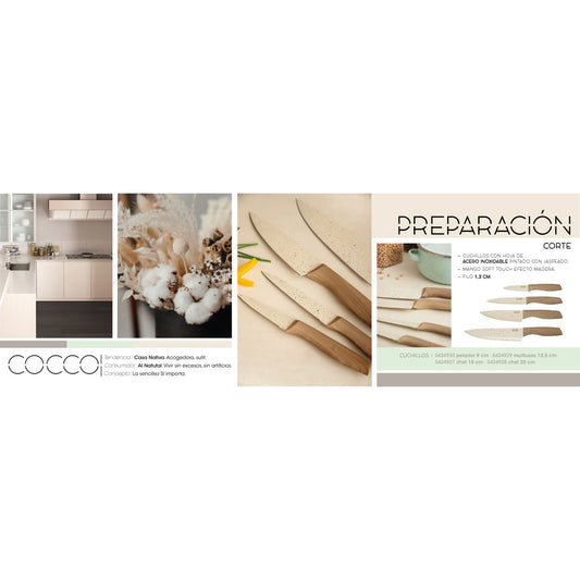Kitchen Knife Quid Cocco Multi-use Metal (12,5 cm) (Pack 12x)-1