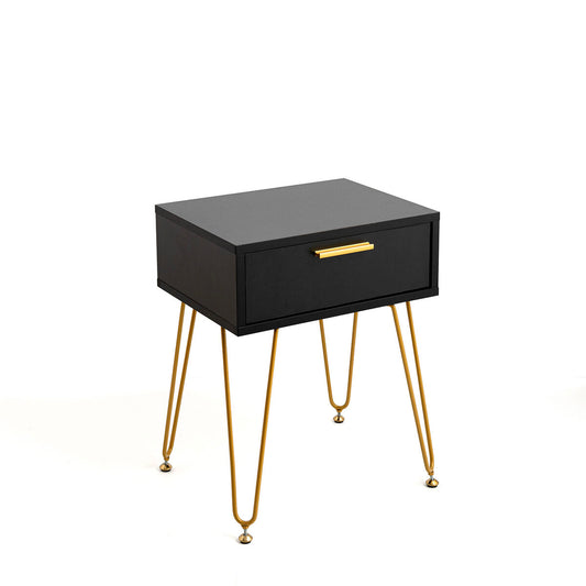 Nightstand Vinthera Moa Black Plastic 40 x 30 x 50 cm-0