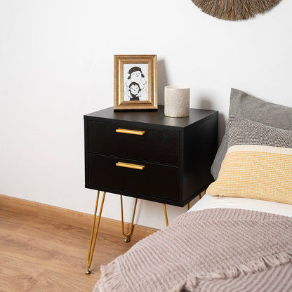 Nightstand Vinthera Moa Black Plastic 40 x 30 x 60 cm-1