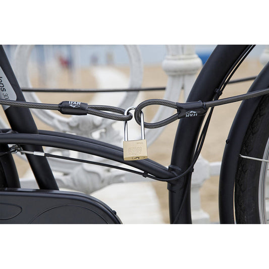 Cable with padlock IFAM Black Ø 12 mm-1