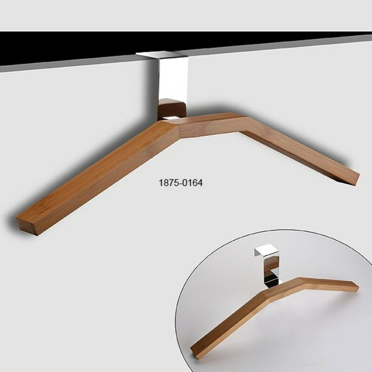 Coat rack Versa Metal (11,2 x 15 x 45,5 cm) (11 x 15 x 45 cm)-0