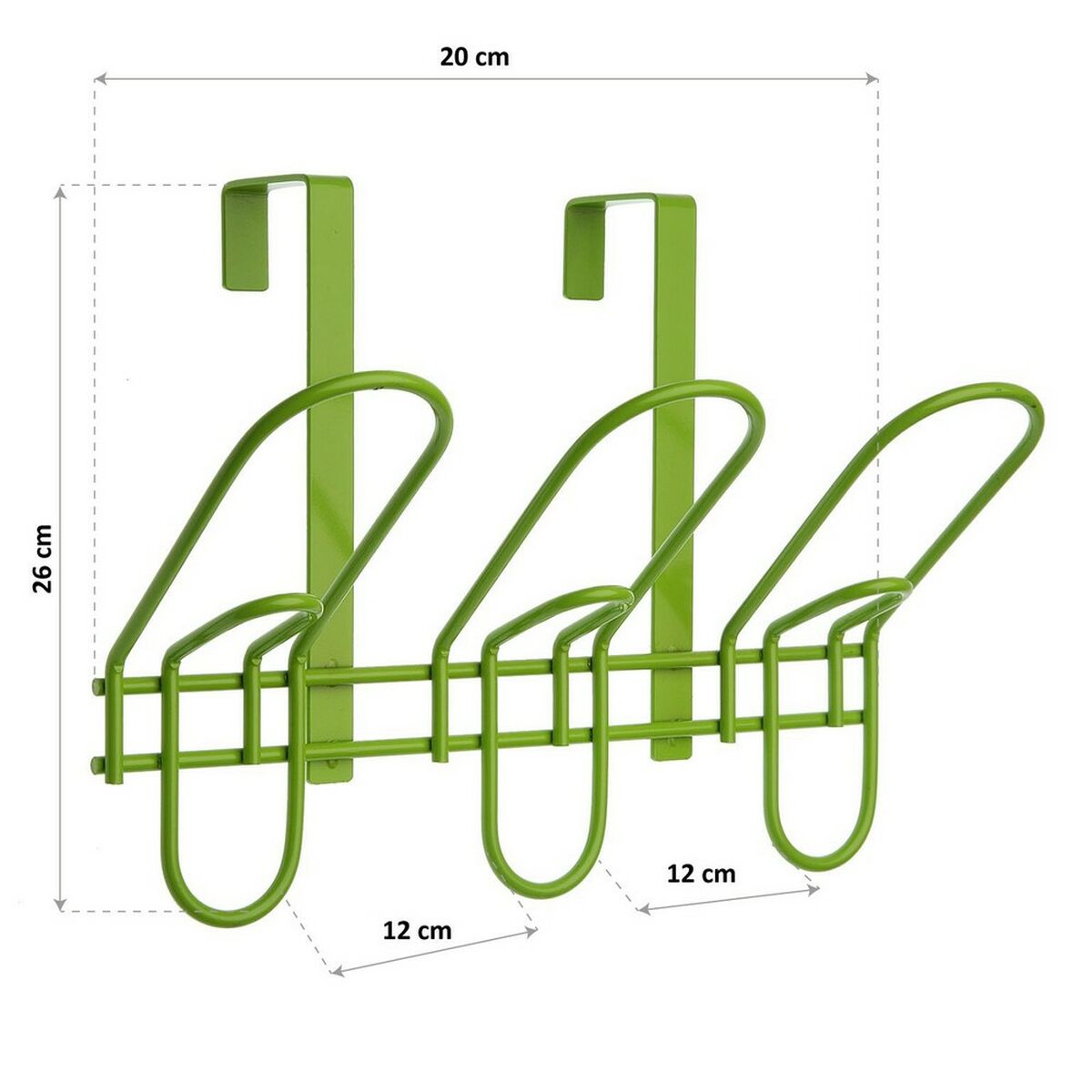 Door Coat Rack Versa Metal (12 x 26 x 20 cm)-1