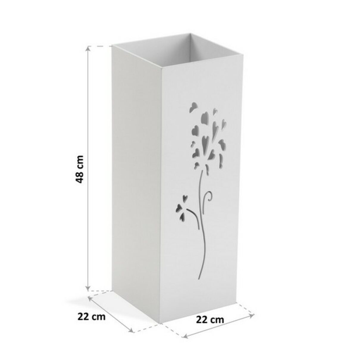 Umbrella stand Flowers MDF Wood (22 x 48 x 22 cm)-4