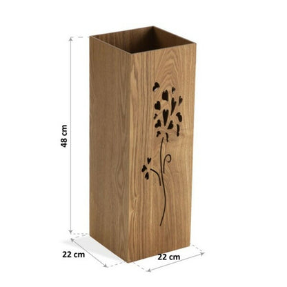 Umbrella stand Flowers MDF Wood (22 x 48 x 22 cm)-1
