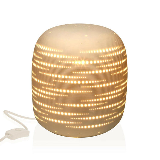 Desk lamp Versa Stone Porcelain (17 x 19,1 x 17 cm)-1
