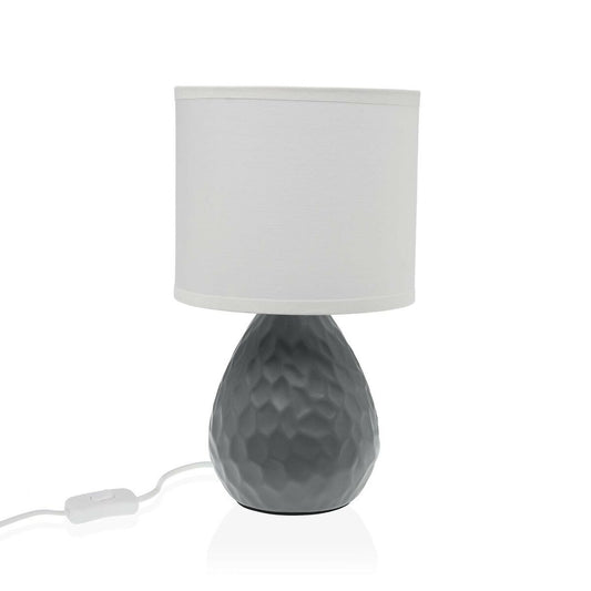 Desk lamp Versa Grey White Ceramic 40 W 15,5 x 27,5 cm-0