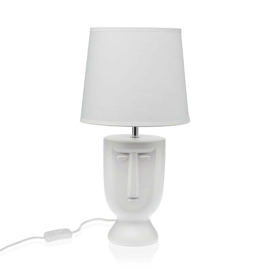 Desk lamp Versa White Ceramic 60 W 22 x 42,8 cm-0
