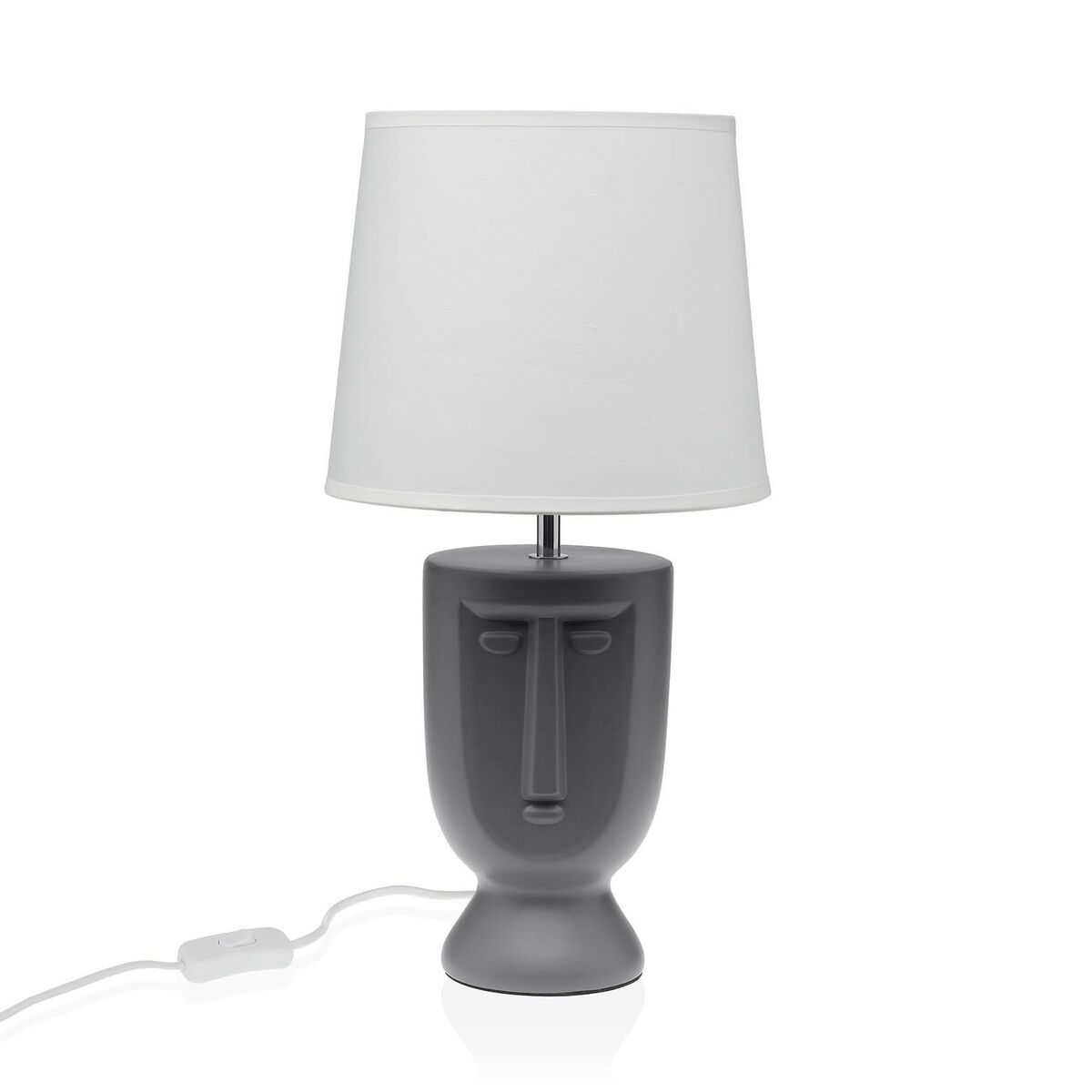 Desk lamp Versa Grey Ceramic 60 W 22 x 42,8 cm-0