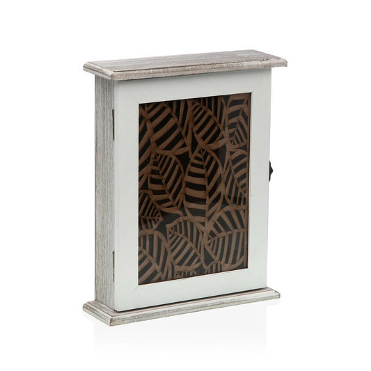 Key cupboard Versa White Sheets MDF Wood 6 x 25 x 19,5 cm-0