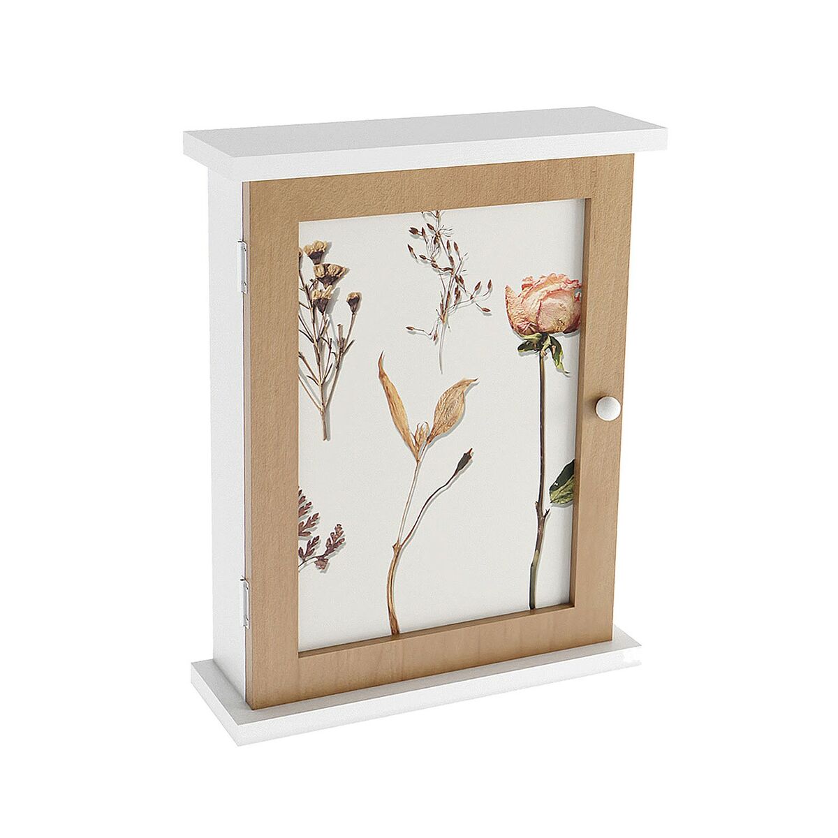 Key cupboard Versa Flowers MDF Wood 6,5 x 26 x 20 cm-0