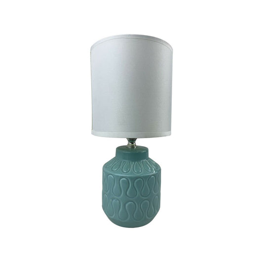 Desk lamp Versa Lizzy Blue Ceramic 13 x 26,5 x 10 cm-0