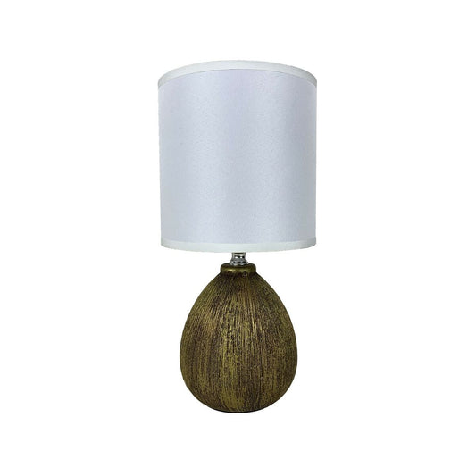 Desk lamp Versa Lua 25 W Brown Ceramic 11 x 28 x 11 cm-0