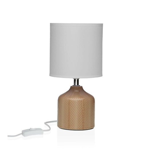 Desk lamp Versa Miracle Beige Ceramic 14 x 28 x 10 cm-0