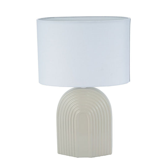 Desk lamp Versa Beige Ceramic 26 x 39 cm-0
