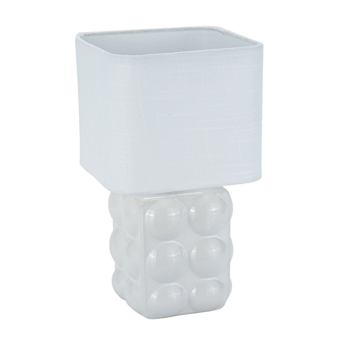 Desk lamp Versa White Linen Ceramic 16 x 29 cm-0