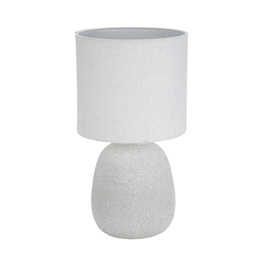 Desk lamp Versa Linen Ceramic 40 W 22 x 41 cm-0