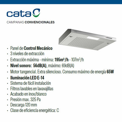 Kitchen extractor Cata LFK6001X-5