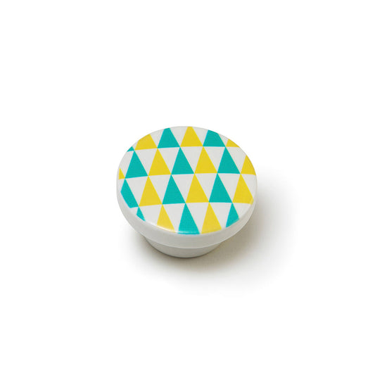 Doorknob Rei e223 Blue beech wood Ø 40 x 22 mm 4 Pieces-0