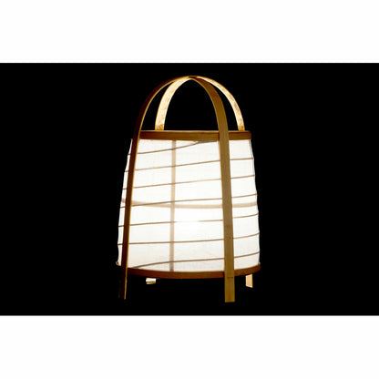 Desk lamp DKD Home Decor White Natural Bamboo 40 W 220 V 32 x 32 x 45,5 cm-4