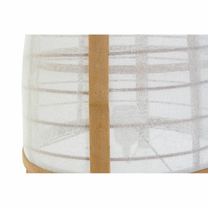 Desk lamp DKD Home Decor White Natural Bamboo 40 W 220 V 32 x 32 x 45,5 cm-2