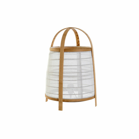 Desk lamp DKD Home Decor White Natural Bamboo 40 W 220 V 32 x 32 x 45,5 cm-0