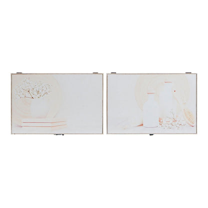 Key cupboard DKD Home Decor 8424001797233 Wood MDF Wood Beige 2 Units 46 x 6 x 32 cm-0