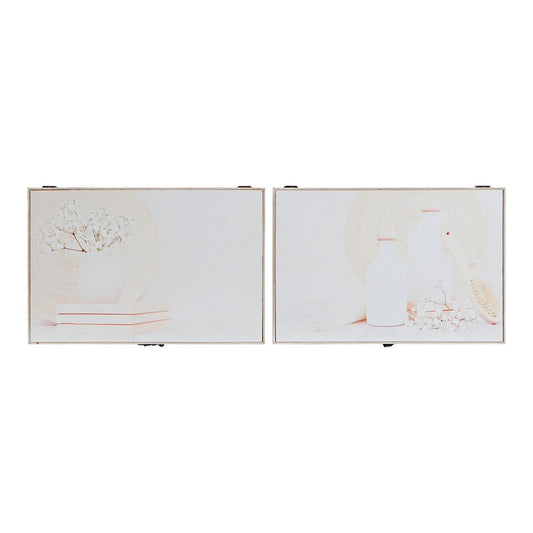 Key cupboard DKD Home Decor 8424001797233 Wood MDF Wood Beige 2 Units 46 x 6 x 32 cm-0