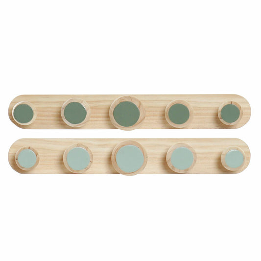 Wall mounted coat hanger DKD Home Decor Plastic MDF Wood Tropical 48 x 6 x 7,5 cm (2 Units)-0