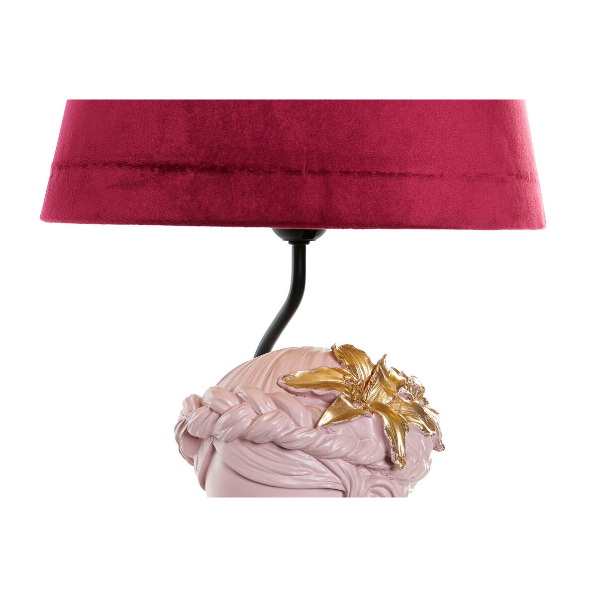 Desk lamp DKD Home Decor Red Resin Light Pink 220 V 50 W 30 x 30 x 49 cm (2 Units)-4