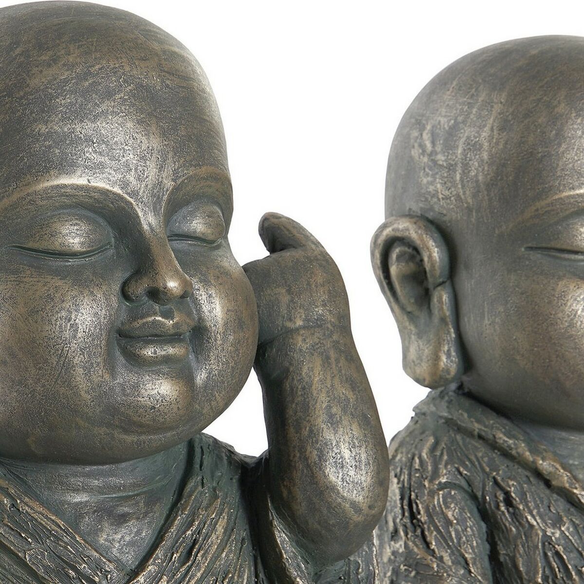 Decorative Figure DKD Home Decor Fibreglass Monk (2 pcs) (27 x 27 x 40 cm)-2