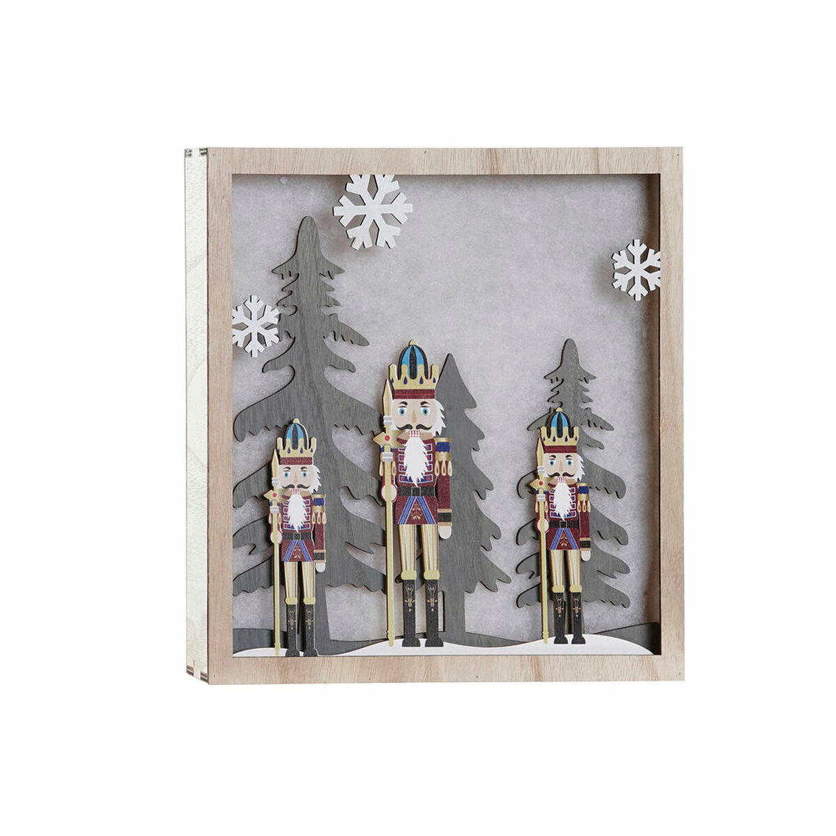 Wall Decoration DKD Home Decor Nutcracker MDF Wood (2 pcs) (30 x 4.5 x 30 cm)-0