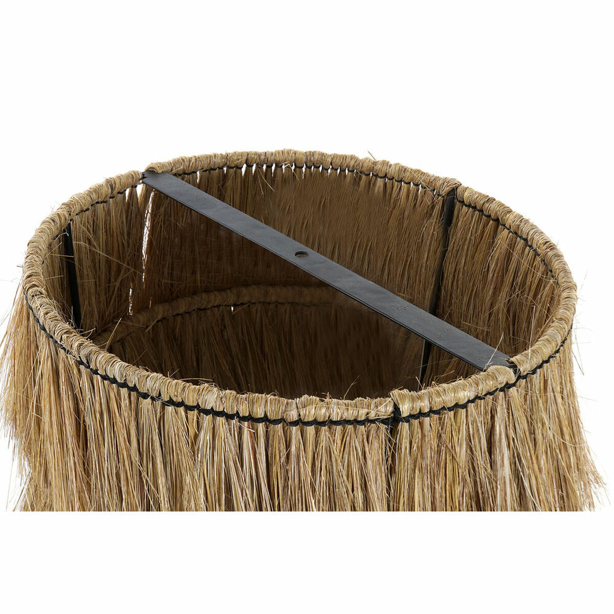 Lamp Shade DKD Home Decor Jute Metal Natural Fringe 40 x 40 x 40 cm-1