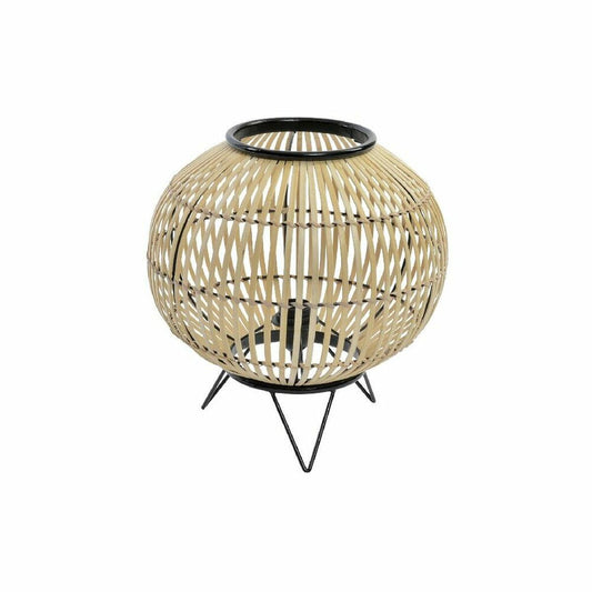 Desk lamp DKD Home Decor Black Metal Brown Bamboo (36 x 36 x 37 cm)-0