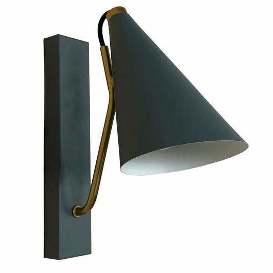 Desk lamp DKD Home Decor Blue Metal Golden (12 x 25 x 29 cm)-0