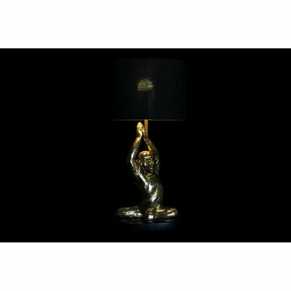 Desk lamp DKD Home Decor Black Golden Polyester Resin Monkey (25 x 25 x 48 cm)-1