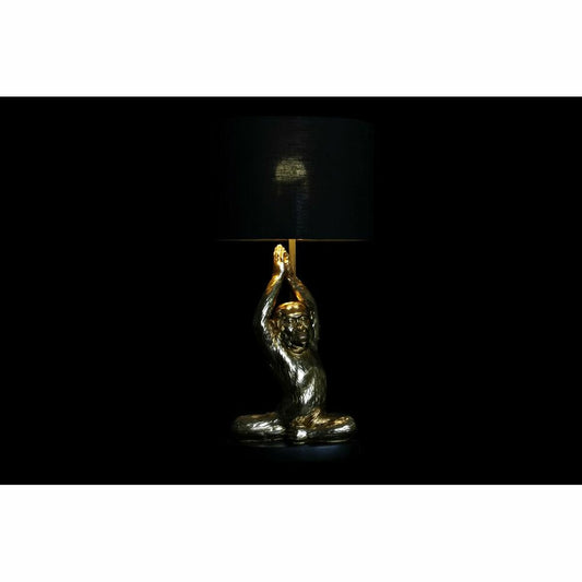 Desk lamp DKD Home Decor Black Golden Polyester Resin Monkey (25 x 25 x 48 cm)-1