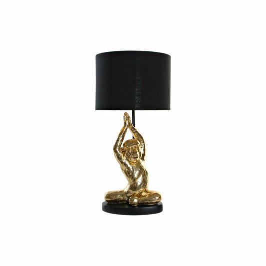 Desk lamp DKD Home Decor Black Golden Polyester Resin Monkey (25 x 25 x 48 cm)-0