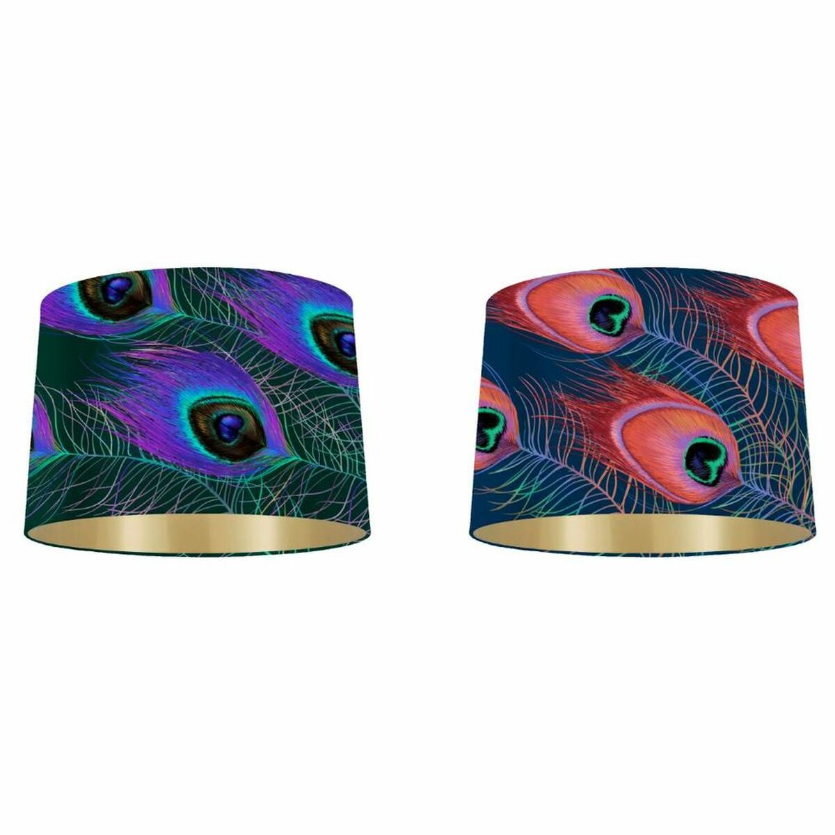 Lamp Shade DKD Home Decor Lilac Green 40 x 40 x 24 cm (2 Units)-0