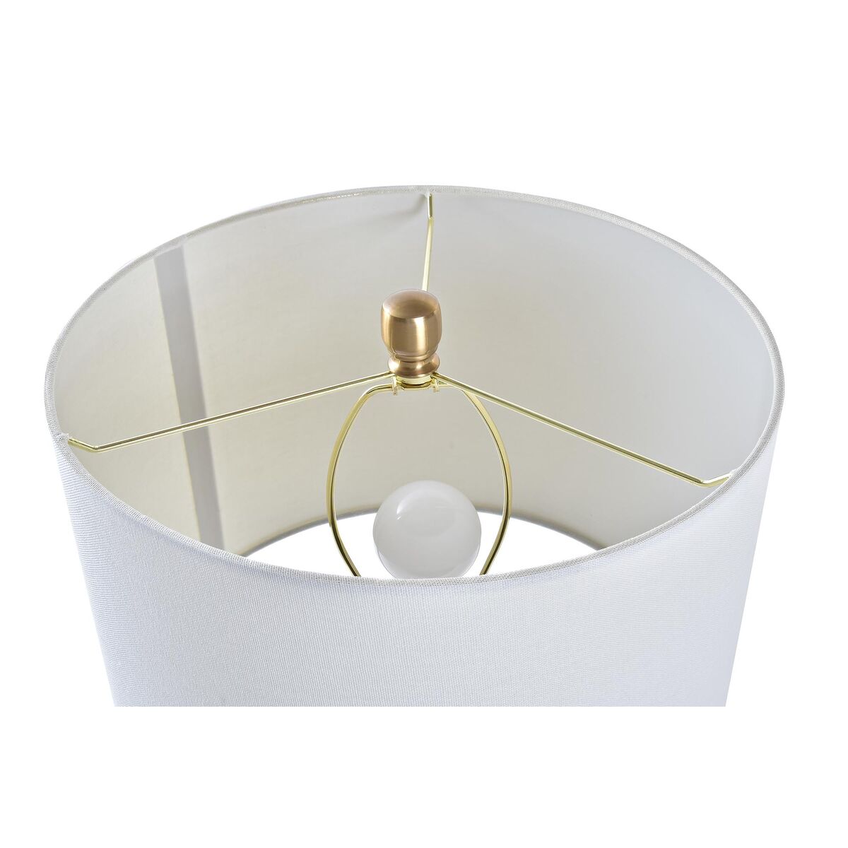 Desk lamp DKD Home Decor White Golden Metal 50 W 220 V 36 x 36 x 52 cm-1