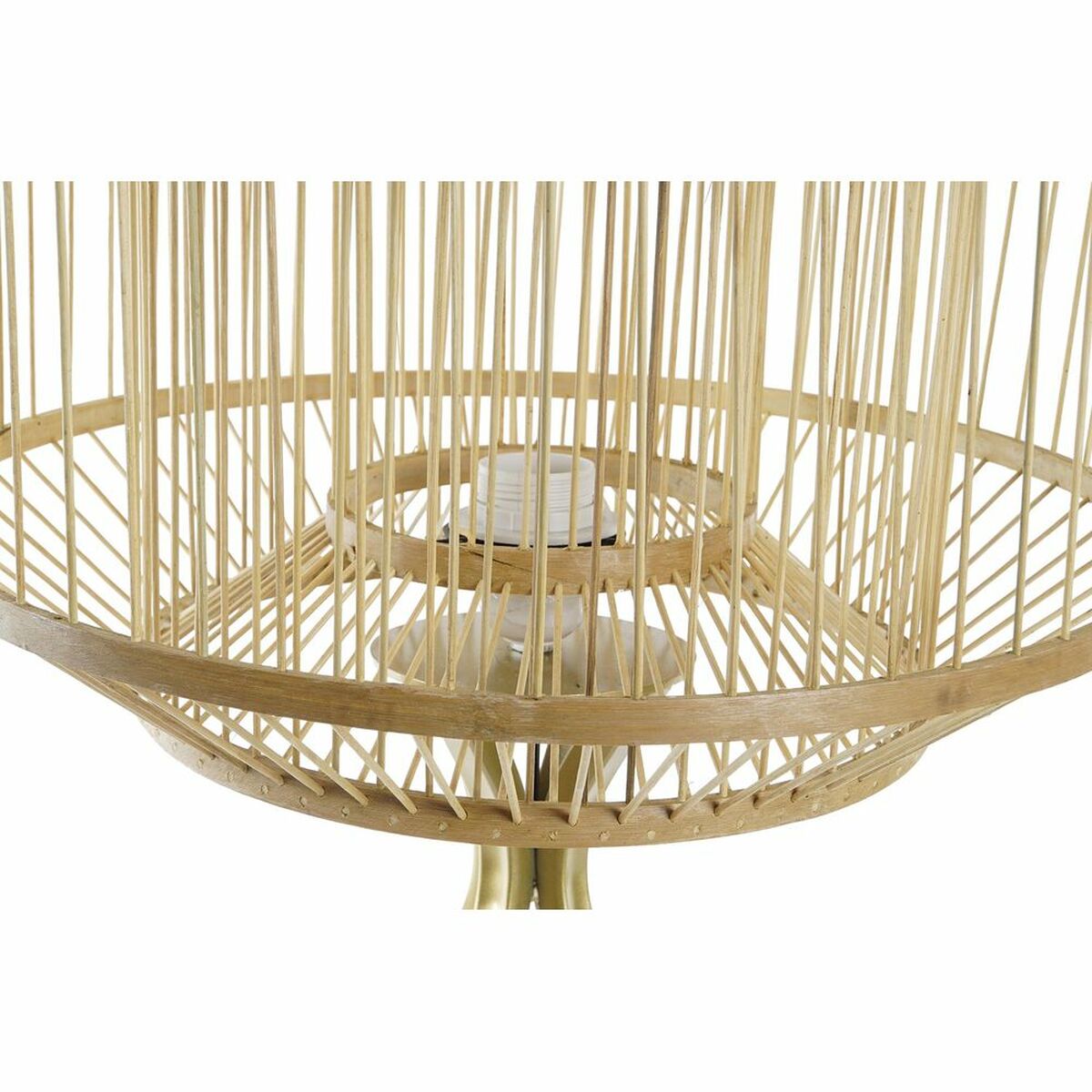 Lamp Shade DKD Home Decor Natural Bamboo 40 x 40 x 28 cm-3