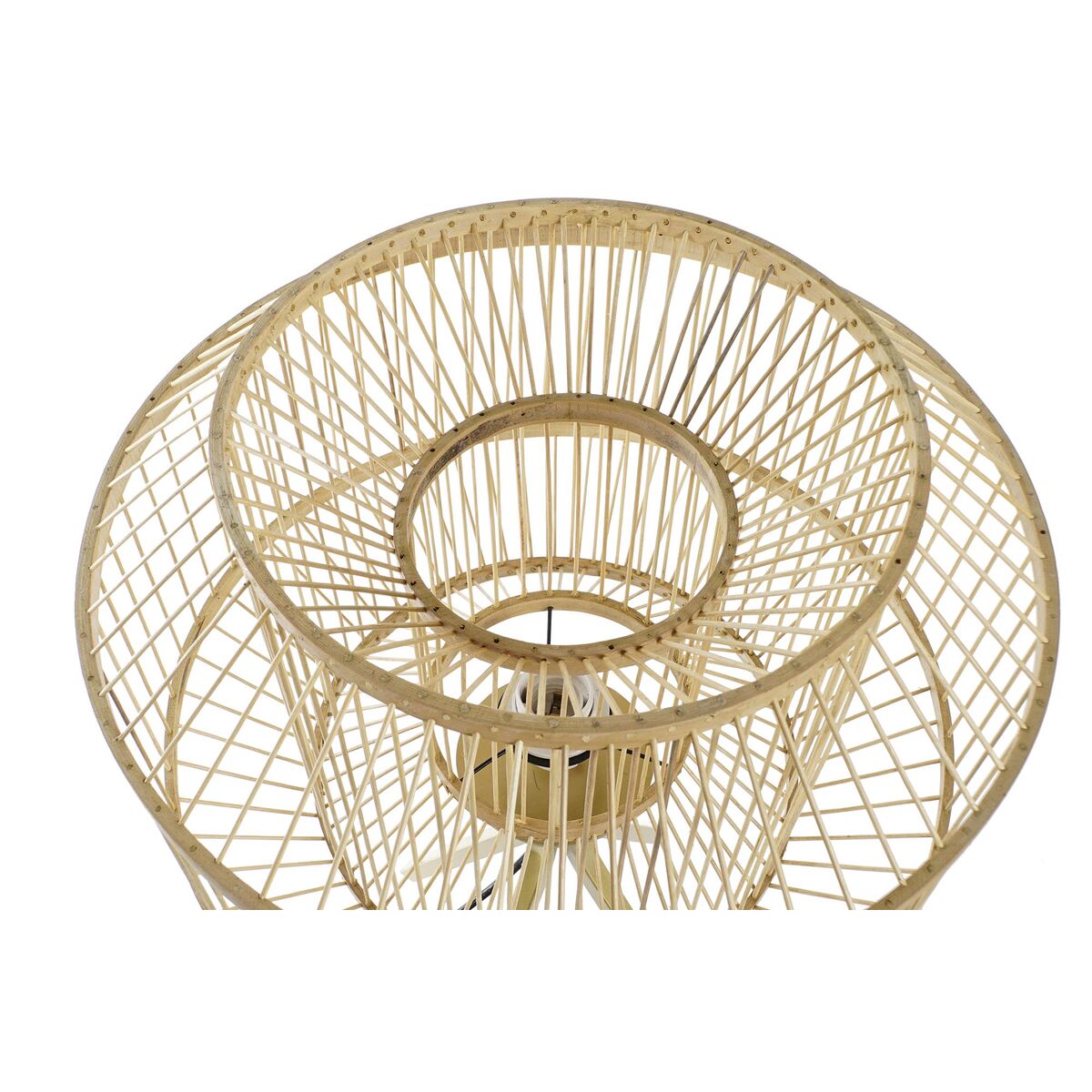 Lamp Shade DKD Home Decor Natural Bamboo 40 x 40 x 28 cm-2