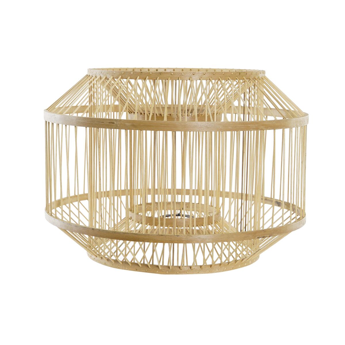 Lamp Shade DKD Home Decor Natural Bamboo 40 x 40 x 28 cm-0
