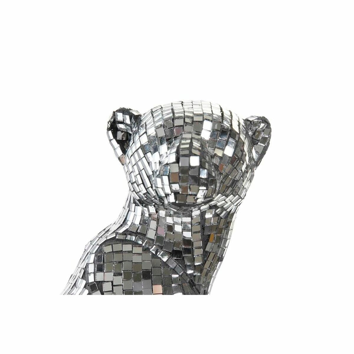Decorative Figure DKD Home Decor Silver Leopard Resin (19,5 x 16 x 31,5 cm)-1