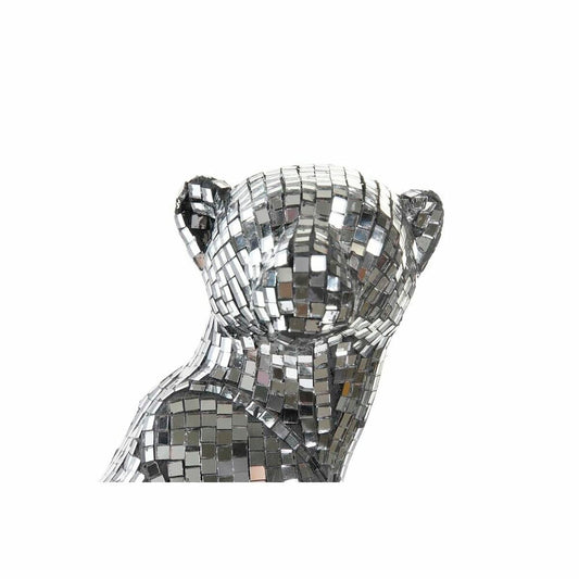 Decorative Figure DKD Home Decor Silver Leopard Resin (19,5 x 16 x 31,5 cm)-1