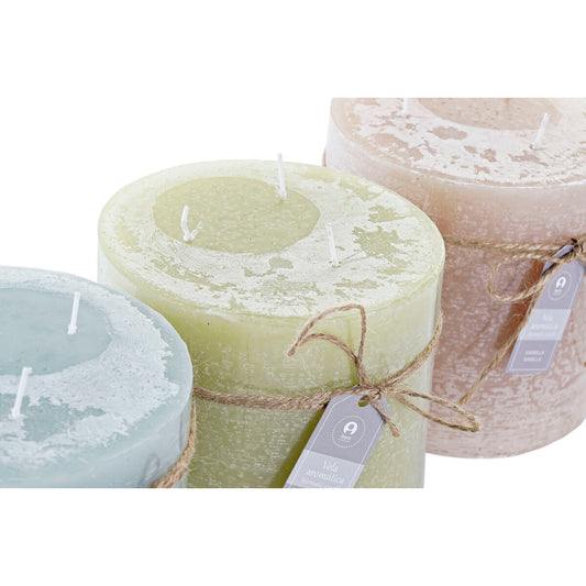 Candle DKD Home Decor Vanilla Wax Basic (12 x 12 x 12 cm) (3 Units)-1