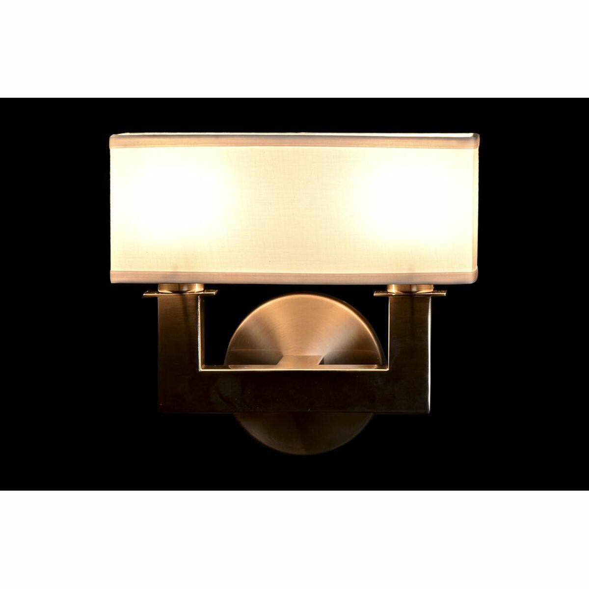Wall Lamp DKD Home Decor Silver Metal Polyester White 220 V 40 W (25 x 14 x 24 cm)-1