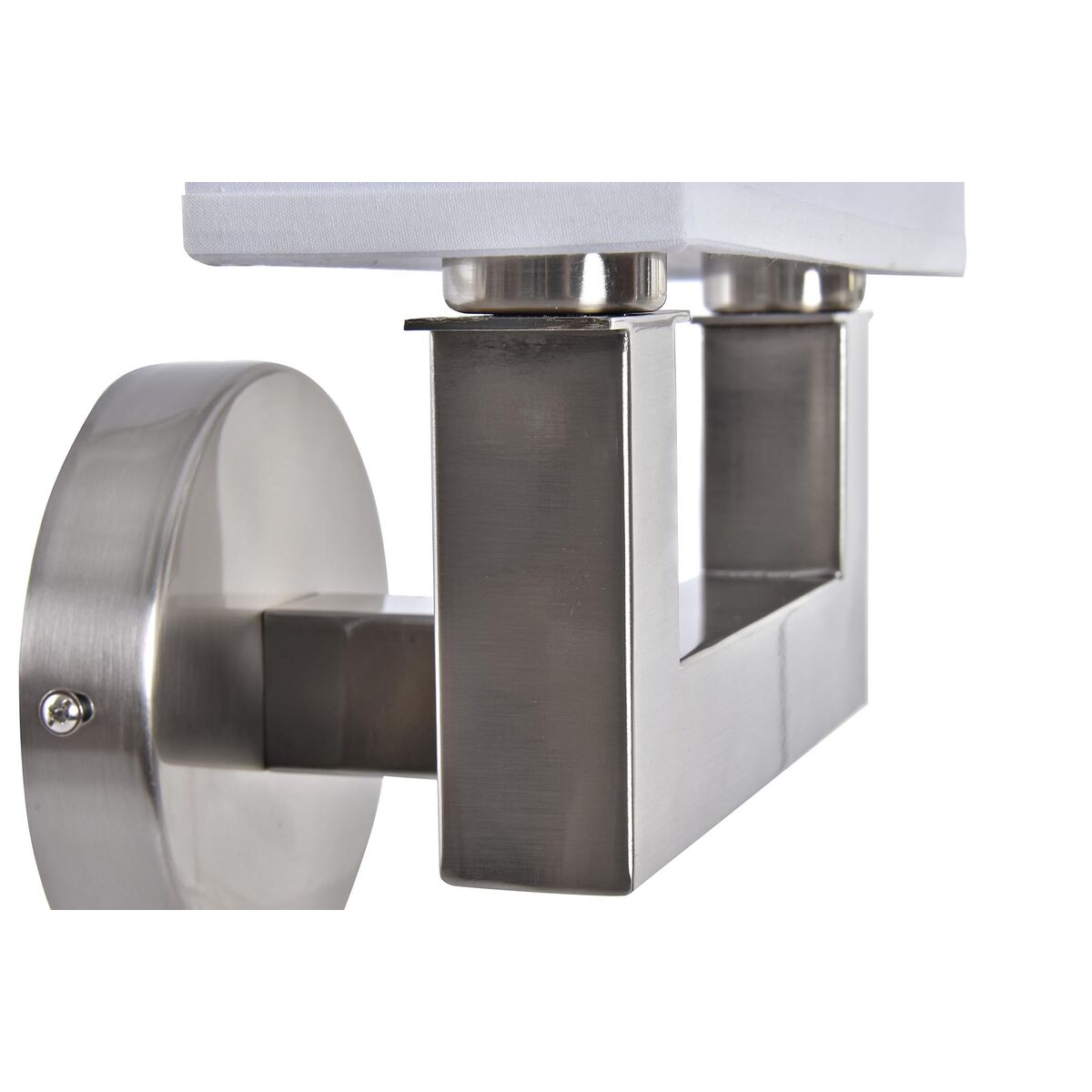 Wall Lamp DKD Home Decor Silver Metal Polyester White 220 V 40 W (25 x 14 x 24 cm)-3