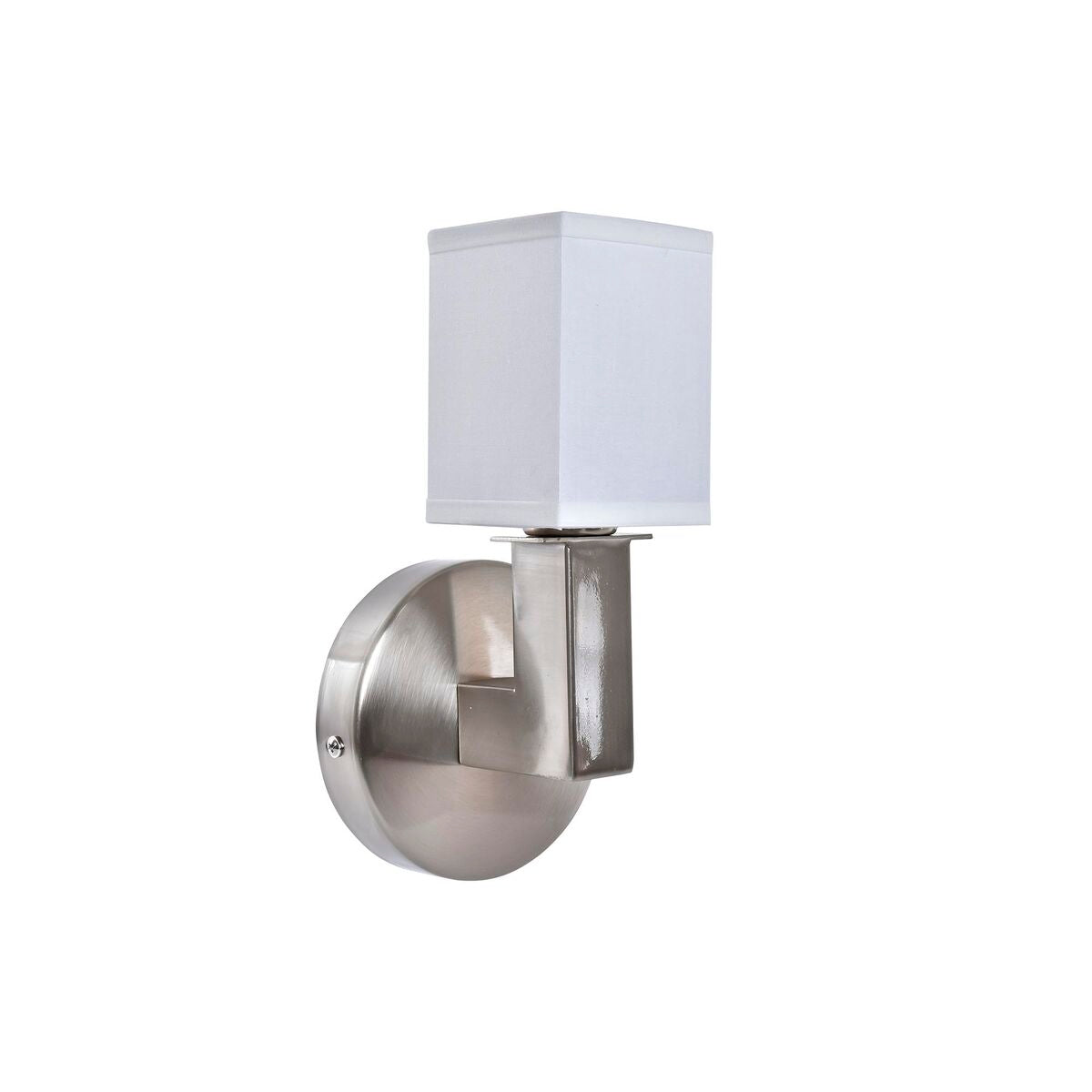 Wall Lamp DKD Home Decor Silver Metal Polyester White 220 V 40 W (12 x 10 x 22 cm)-0