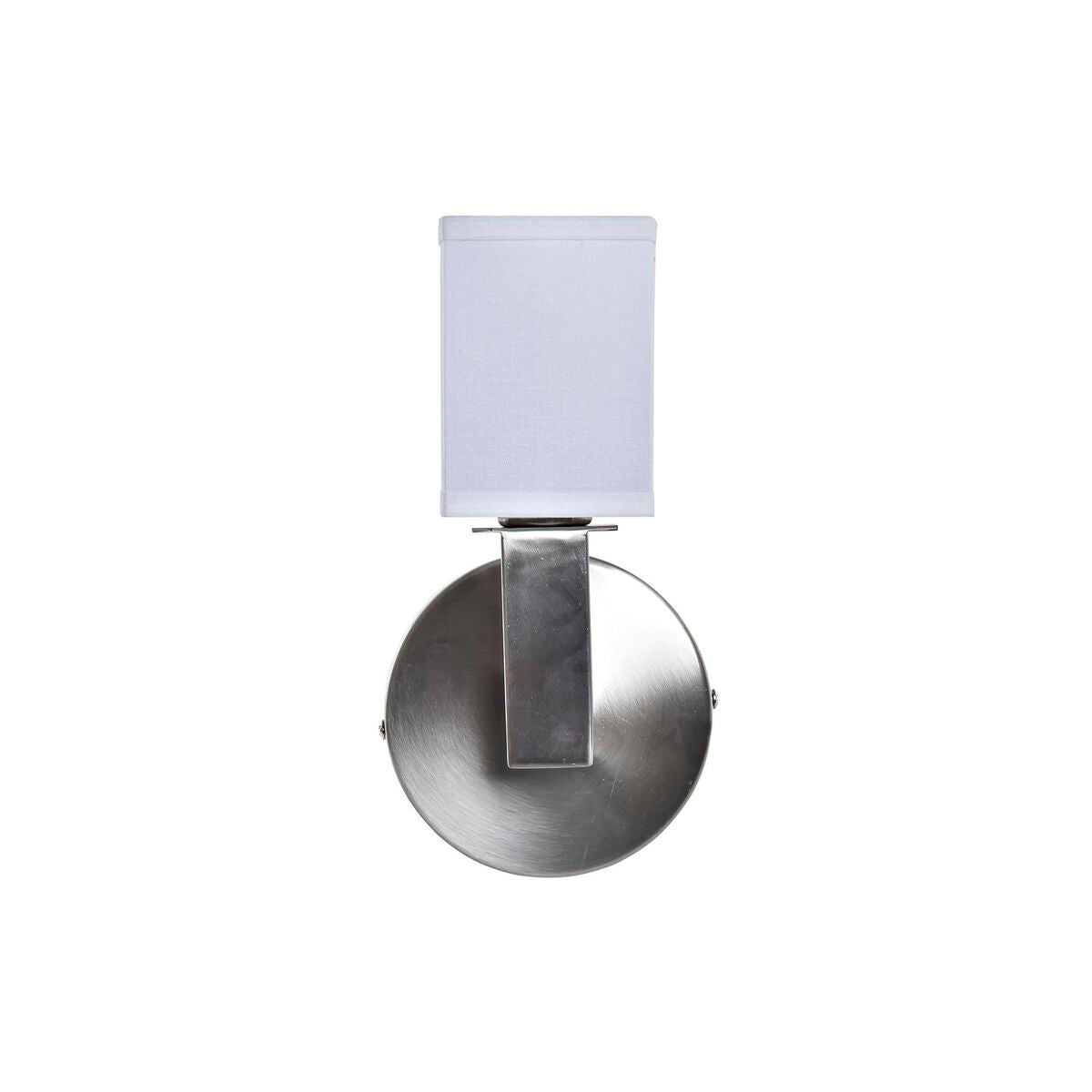 Wall Lamp DKD Home Decor Silver Metal Polyester White 220 V 40 W (12 x 10 x 22 cm)-2